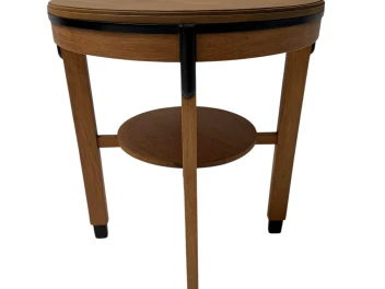 Art Deco Amsterdamse School Round Side Table, 1920s